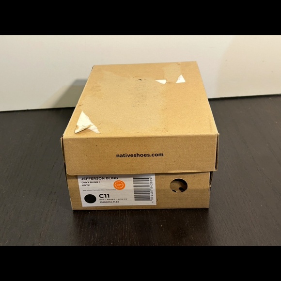 Native Jefferson Bling Slip On Shoes Glittered Onyx Bling/Onyx Little Kids C11 - Picture 13 of 14